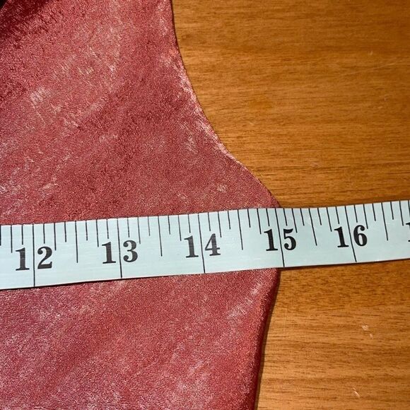 Altar'd State Anniston Cowl Neck Satin Cami Mini‎ Dress Red Salmon XS NWT - Picture 9 of 10